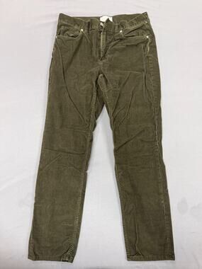 Everlane Men's Corduroy Pants 33x30 Slim Fit Green Cotton Casual Trousers